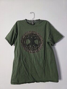 vintage green Keltic Designs by Jen Delyth Tree of Life t-shirt Sz  M